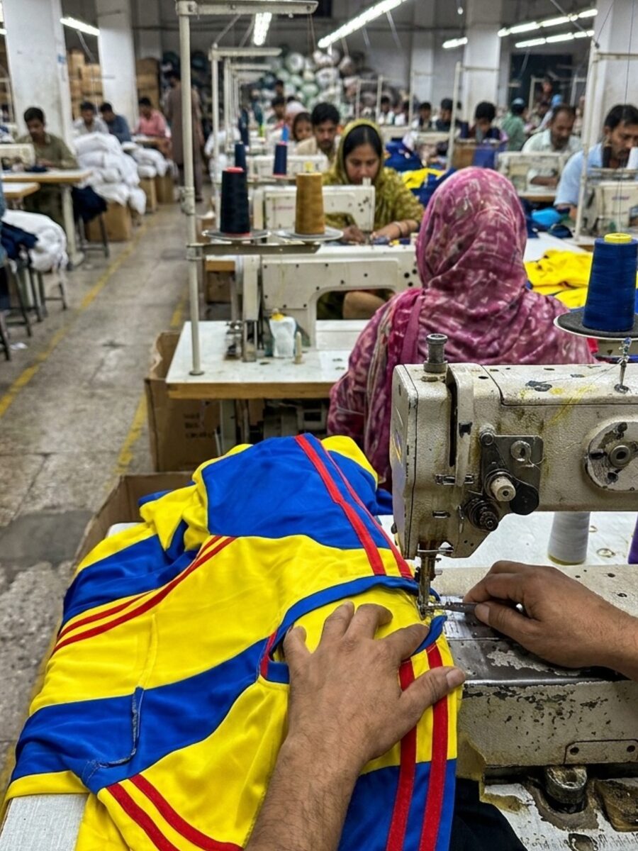 SEW stage on the Trivalent Industry factory floor