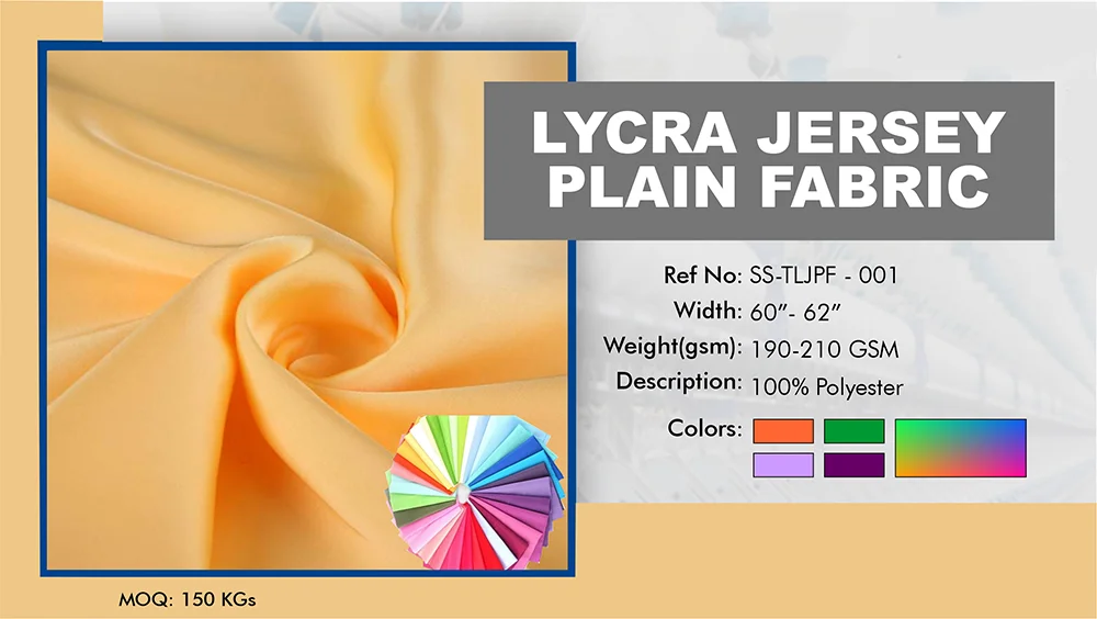 LYCRA JERSEY PLAIN fabric swatch