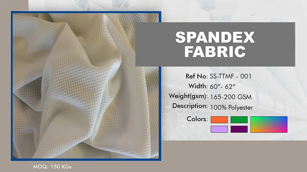 SPANDEX fabric swatch