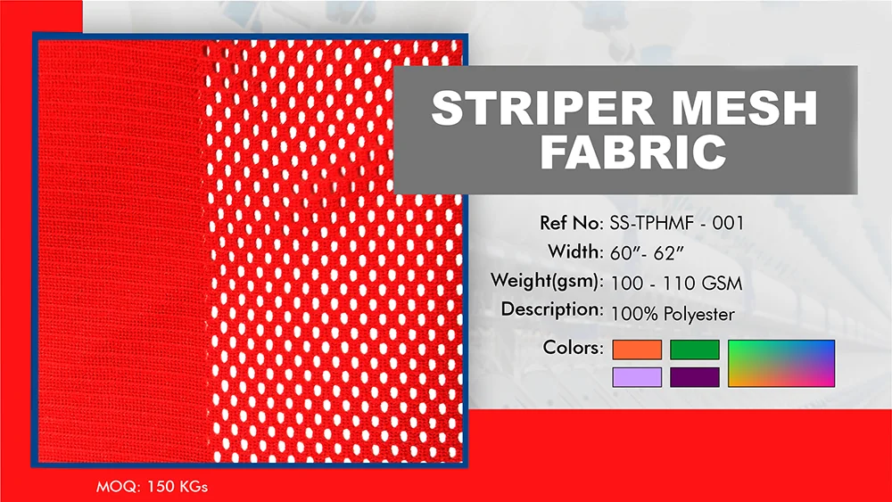 STRIPER MESH fabric swatch