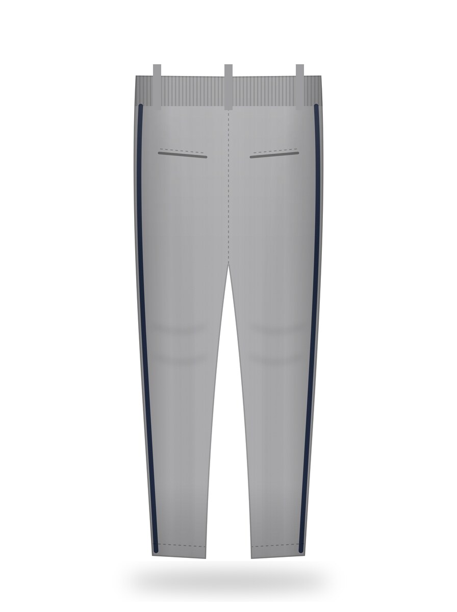 back view of custom baseball pants manufactured by Trivalent Industry