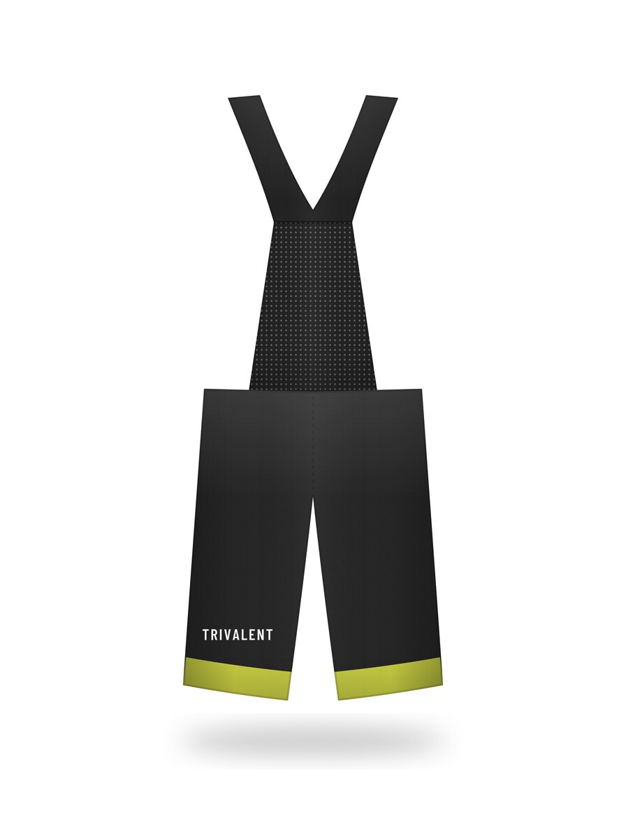 back view of custom cycling shorts manufactured by Trivalent Industry