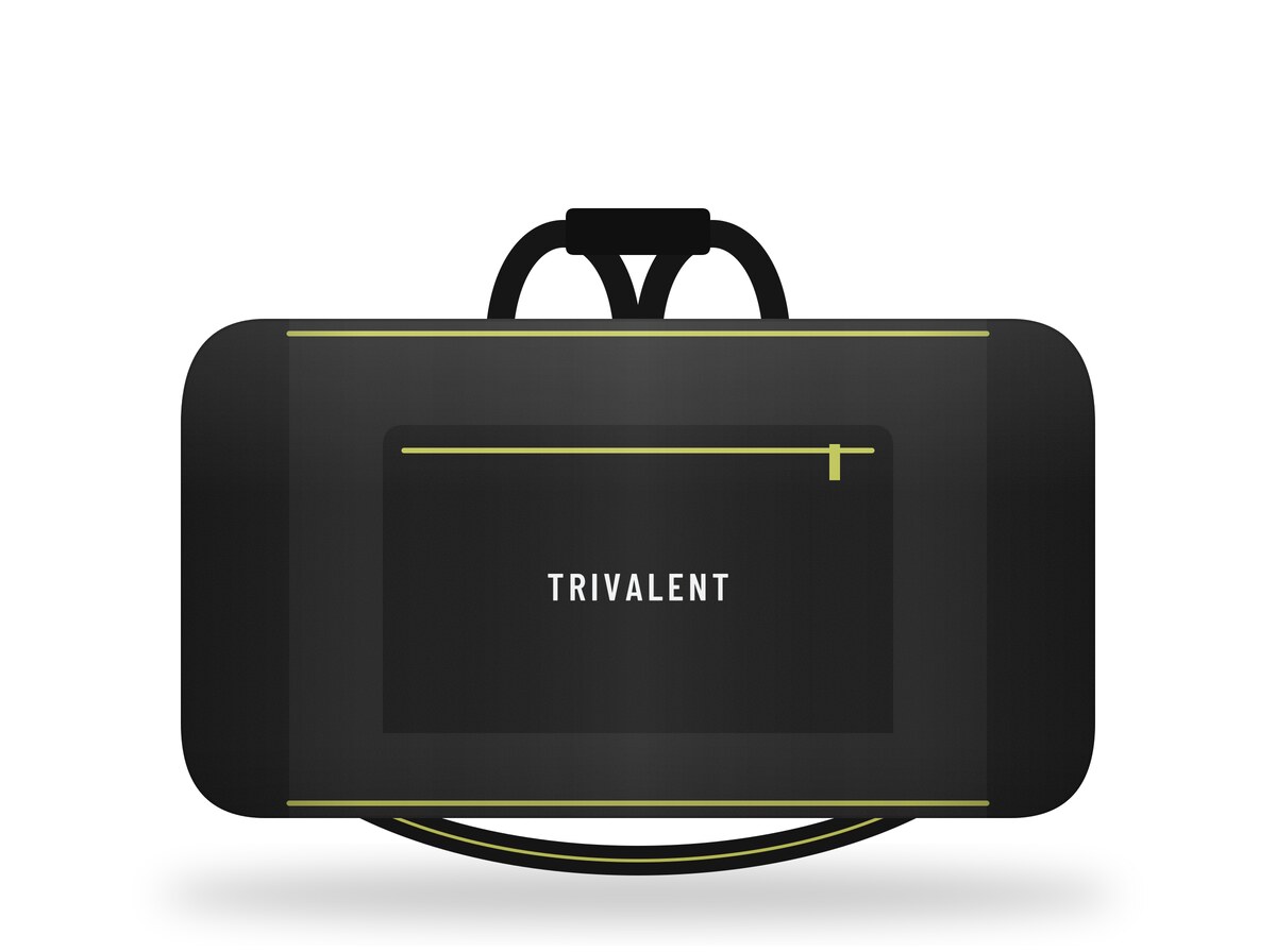 back view of custom duffle bags manufactured by Trivalent Industry