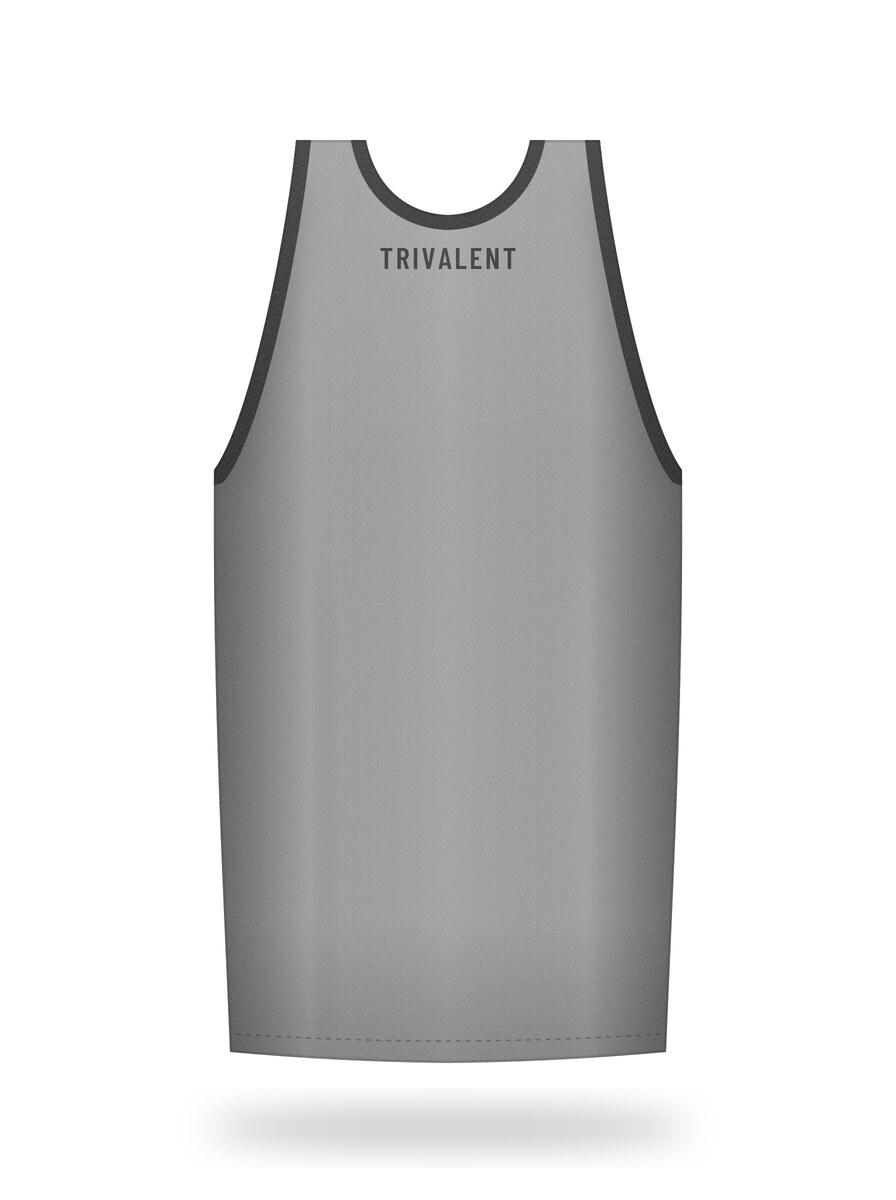 back view of custom gym vest manufactured by Trivalent Industry
