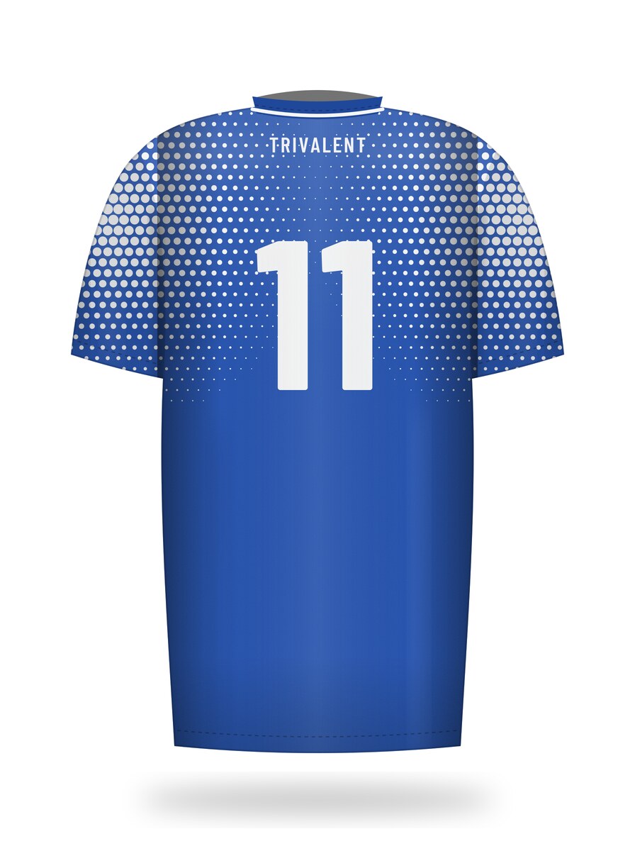 back view of custom lacrosse jersey manufactured by Trivalent Industry