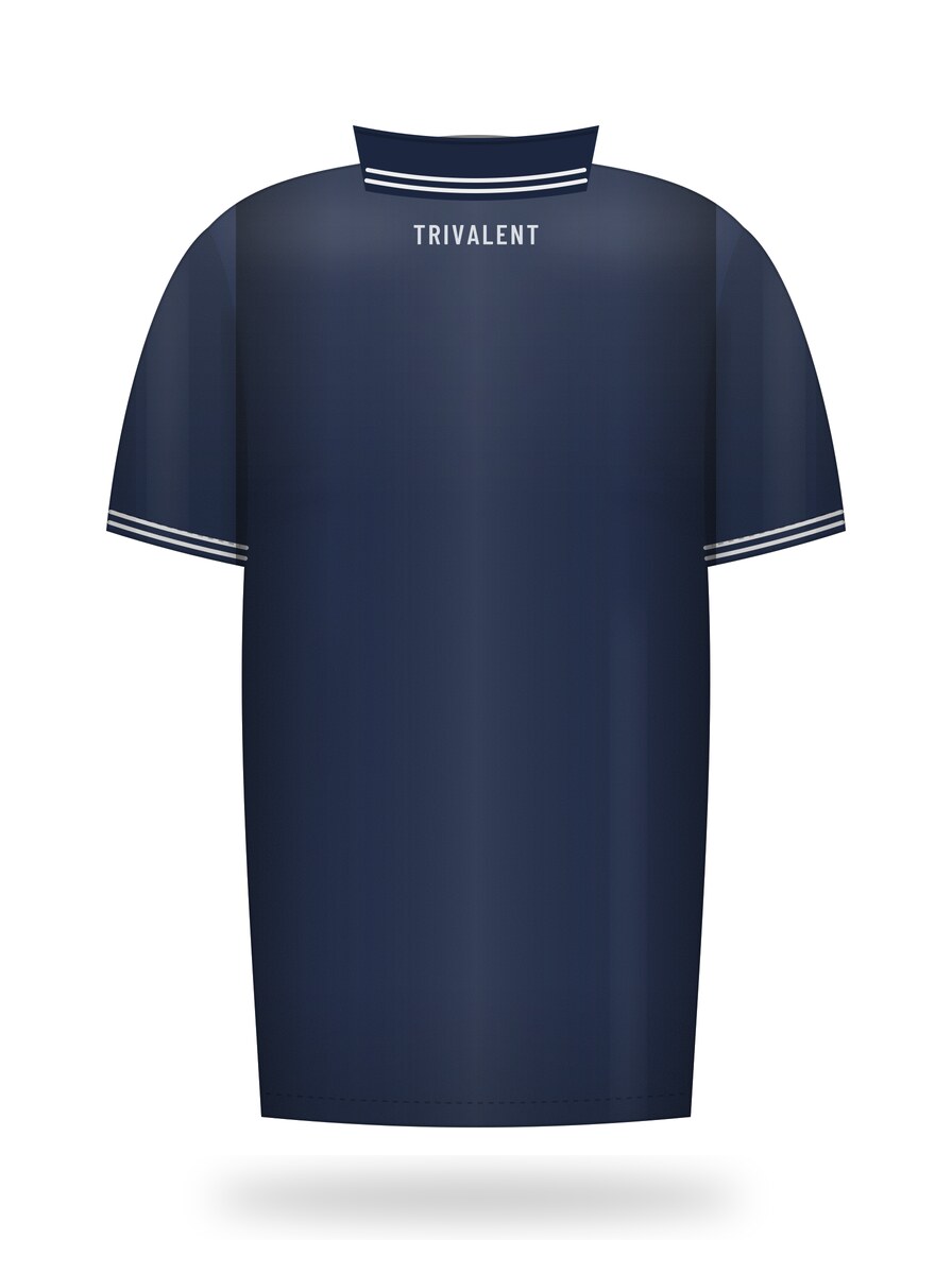 back view of custom polo shirt manufactured by Trivalent Industry
