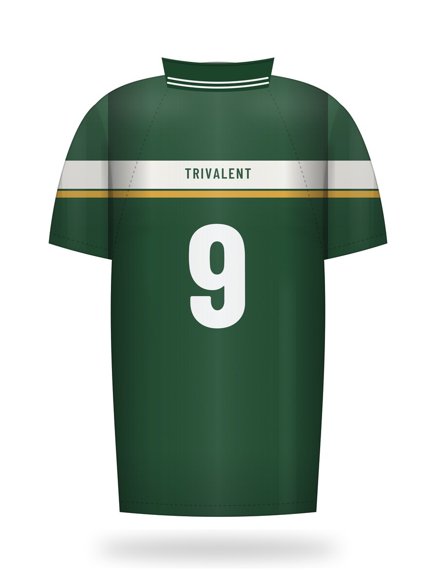 back view of custom custom rugby jerseys manufactured by Trivalent Industry