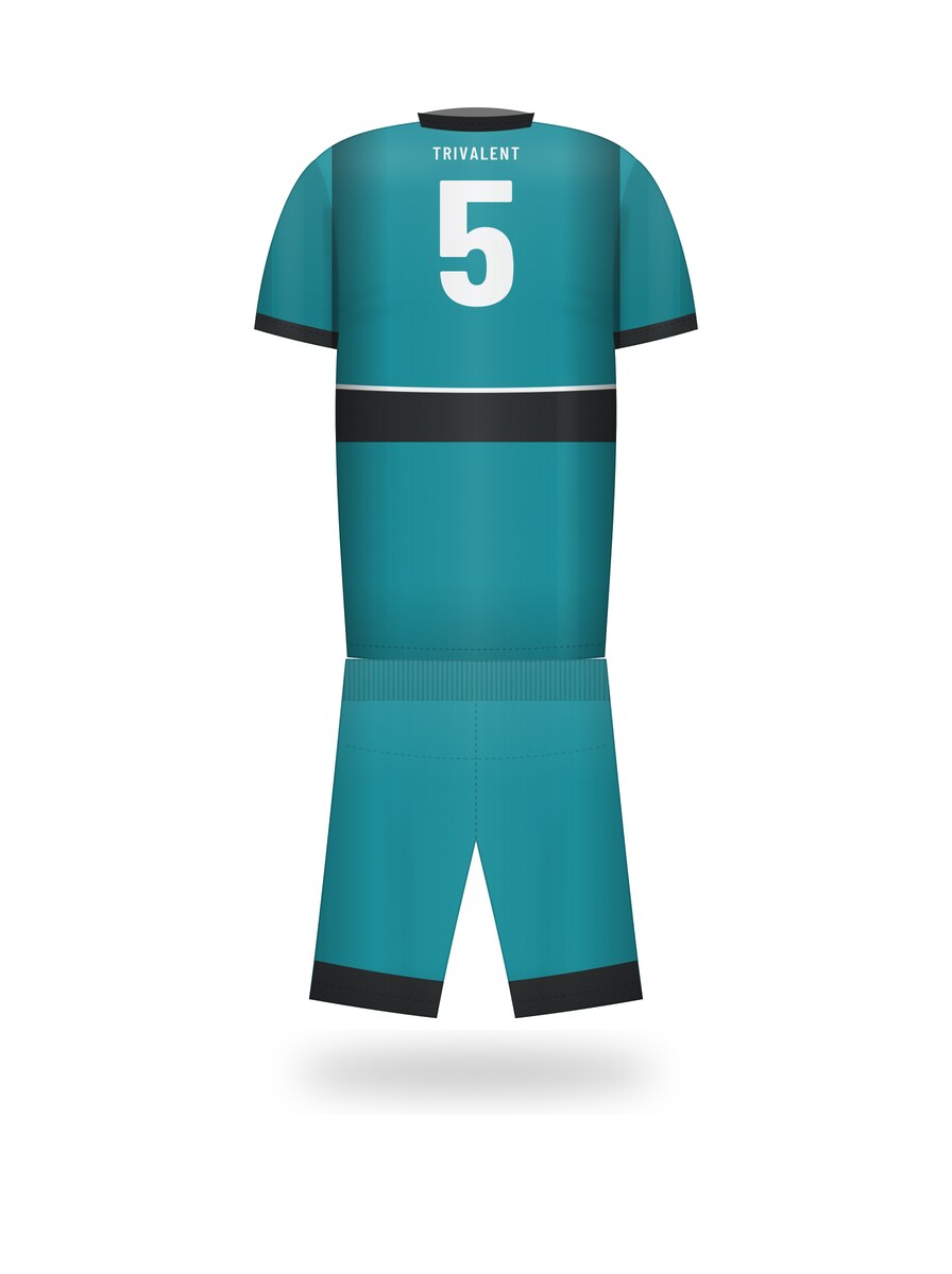 back view of custom volleyball uniform manufactured by Trivalent Industry