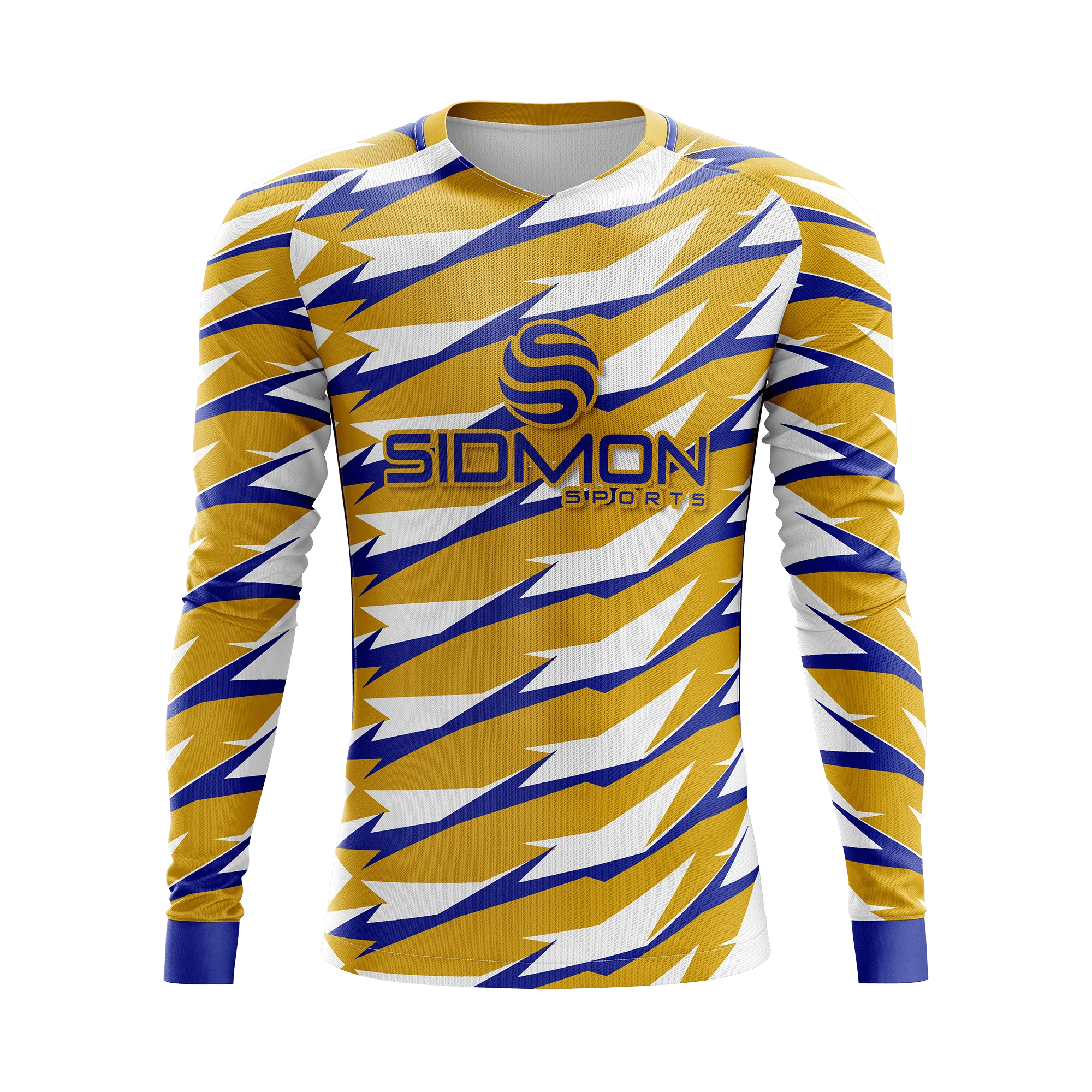 Custom sublimated soccer kit — product render